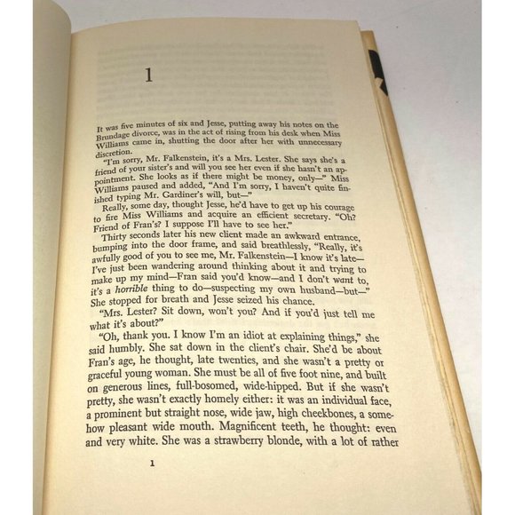 In the Death of a Man by Lesley Egan Suspense Novel Book Club Edition 1970 HCDJ - Picture 5 of 9
